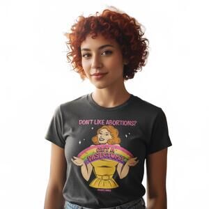 T-Shirt / Threadless / 'Don't Like Abortions? Get a Vasectomy' / Large